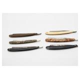 Six Vintage Straight Razors
