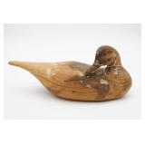 Hand-Carved Wooden Duck Decoy