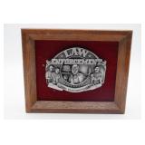 Law Enforcement Belt Buckle in Shadow Box