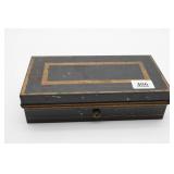 Rectangular Black Painted Metal Box