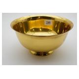 Brass Bowl with Footed Base Design