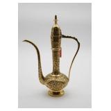 Gold-Toned Decorative Etched Ewer