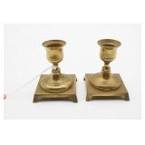 Pair of Brass Candle Holders