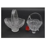 Two Glass Baskets