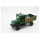 Vintage Green Cast Iron Toy Truck