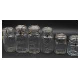 6 Vintage Ball and Atlas Mason Jars