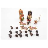 Christmas Ornaments and Corn Cob Holders