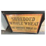 Shredded Whole Wheat Framed Sign