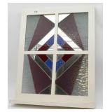 Stained Glass Window With Abstract Design
