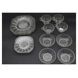 Clear Depression Glass Tableware