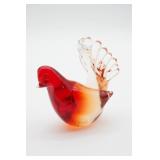 Art Glass Bird Figurine
