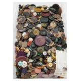 Vintage Buttons in Plastic Tub