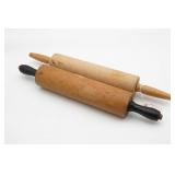 Two Vintage Wooden Rolling Pins