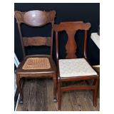 (2) Wooden Chairs
