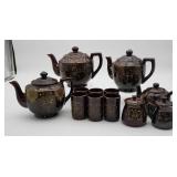 Japanese Brown Ceramic Tea Set