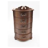 Wooden Jewelry Box Miniature Chest