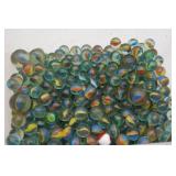 Glass Marbles in Container