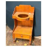 Wooden Washstand With Drawer