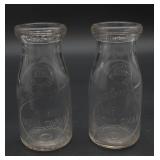 R.A. Holloman Ahoskie, NC Milk Bottles Half Pints