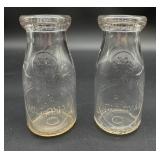 R.A. Holloman Ahoskie, NC Milk Bottles Half Pints