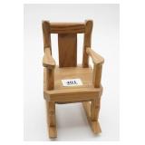 Small Doll Wooden Rocking Chair