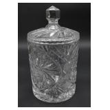 Vintage Crystal Biscuit Jar