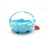 Westmoreland Blue Milk Glass Basket