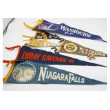 Vintage Souvenir Felt Pennants