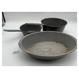 Graniteware Lot 3pcs