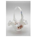 Fenton Hand Painted Basket