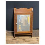 Wood Wall Cabinet With Mirror Door