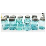 Blue Ball Mason Jars with Lids