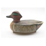 Hand-Carved Wooden Duck Decoy
