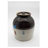 Stoneware Crock with Lid #2