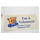 Chowan County Fair Volunteer License Plate