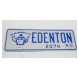 Edenton, NC Town Tag
