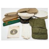 Military Hats, Patch, Gloves, and Gear