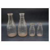 Vintage Glass Milk Bottles ~ One is Raleigh, NC