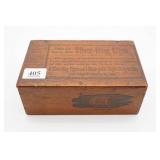 Silver Ring Cigar Wooden Box