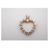 14kt Yellow Gold Heart Pendant