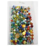 Large Assortment of Vintage Glass Marbles