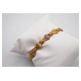Black Hills Gold Leaf Motif Bracelet