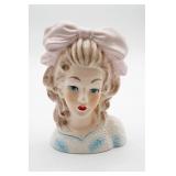 Vintage Ceramic Lady Head Vase
