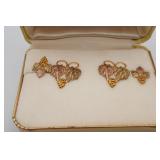 Black Hills Gold Earrings with Box