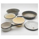 Vintage Enameled and Metal Cookware