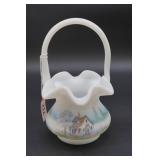 Fenton Hand-Painted Basket