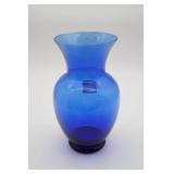 Cobalt Blue Glass Vase