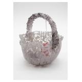 Crystal Bleikristall Basket with Handle