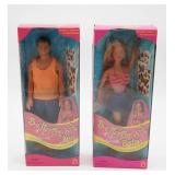 Butterfly Art Barbie and Ken Dolls Set