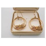 Landstromï¿½s Black Hills Gold Hoop Earrings